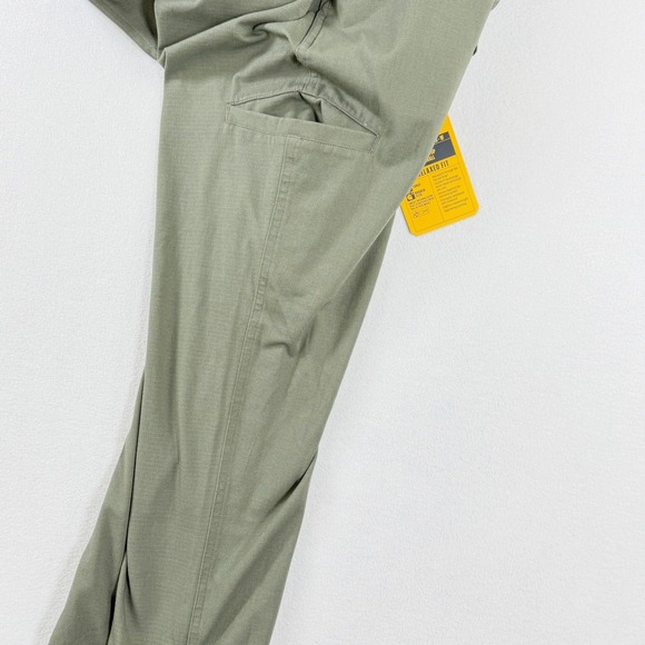 Carhartt Bib Overall Womens Force Riptstop Size XS Olive Green Relaxed NEW - Picture 5 of 11